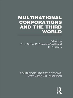 cover image of Multinational Corporations and the Third World (RLE International Business)